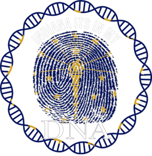 Indiana Its In My DNA - Hoosier Flag - Gift for Hoosier From Indiana Magnet