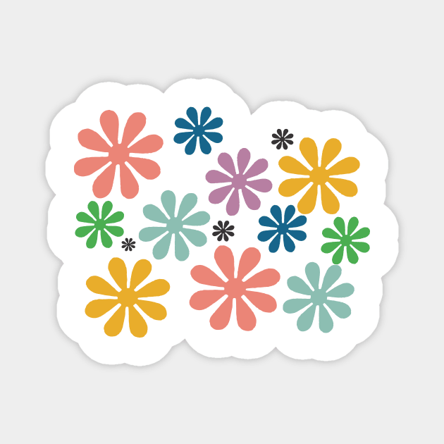 Groovy Daisies Magnet by jgeiger714