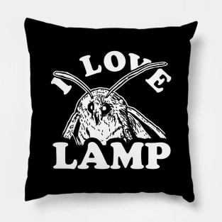 I Love Lamp Moth Pillow