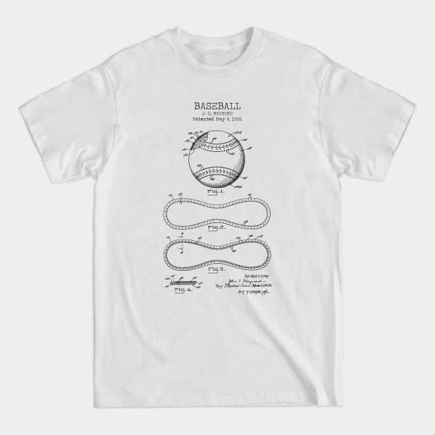 Disover BASEBALL - Baseball Patent - T-Shirt