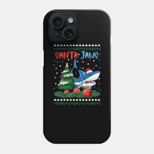Santa Jaws Christmas Shark Tree Kids Boys Girls Phone Case