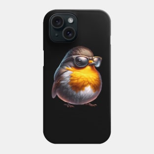 American Robin Wearing Sunglasses Phone Case