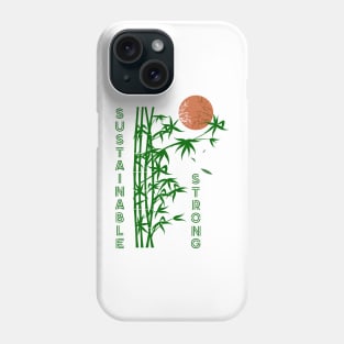 Bamboo And Moon, Sustainable And Strong, Bamboo Phone Case