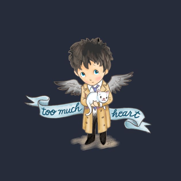 Too Much Heart Castiel by ArtsyDenise