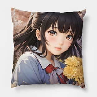 Enchanting Japanese Beauty II Pillow