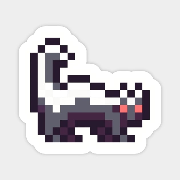 Stinky Skunk Magnet by Pixel Deep Dive