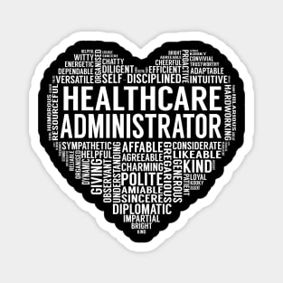 Healthcare Administrator Heart Magnet