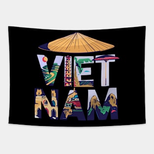 Vietnam Southeast Asia Souvenir Holidays in Paradise Gift Tapestry