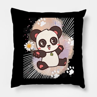 Happy anime panda Pillow