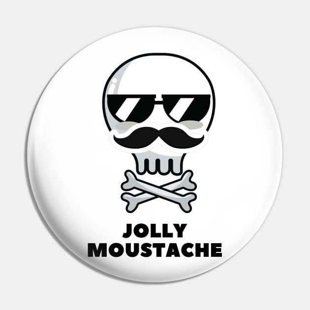 Jolly Moustache Pin by XHertz