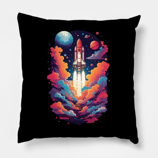 rocket laucher Pillow by store of art