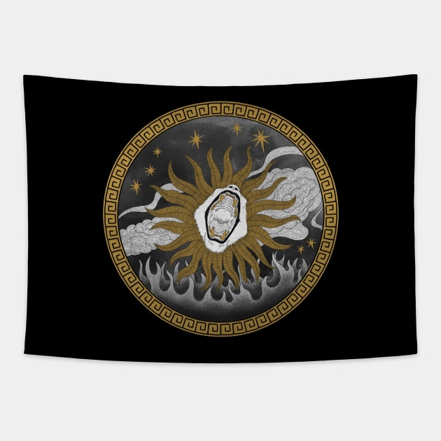 Leo: Golden Mane Tapestry by Meek_Mik_PH