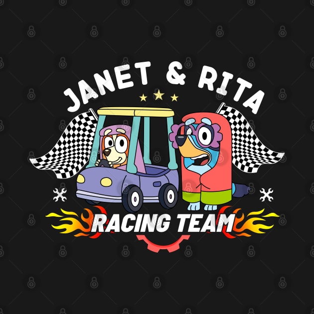 Janet and Rita Racing Team, Bluey Grannies by flataffex