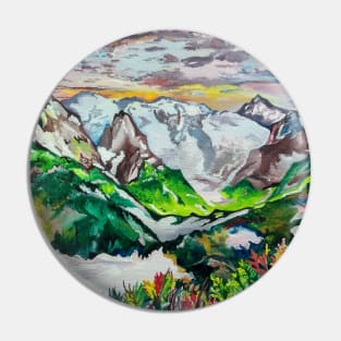 Caucasus Mountains Pin