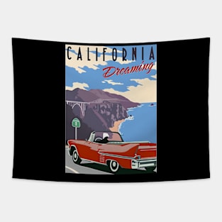 California dreaming t-shirts, bags, hats, mugs, sticker, hoodies Tapestry