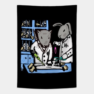 Animal Testing Punk Patches Tapestry