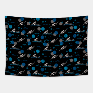 Swimming is My Passion Pattern Art Tapestry