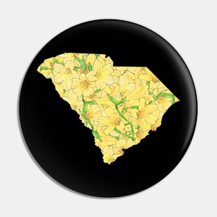 South Carolina in Flowers Pin