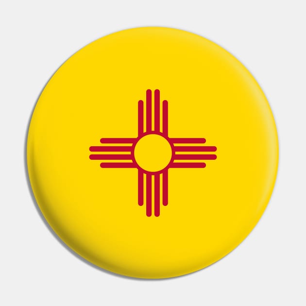 New Mexico State Flag Pin by Lucha Liberation