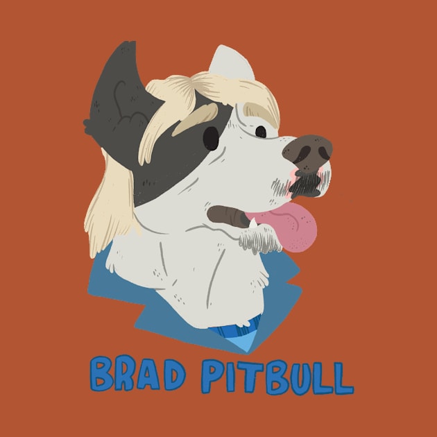 Brad Pitbull by paigedefeliceart@yahoo.com