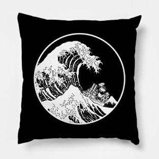 The Great Steamboat Willie Off Kanagawa Pillow