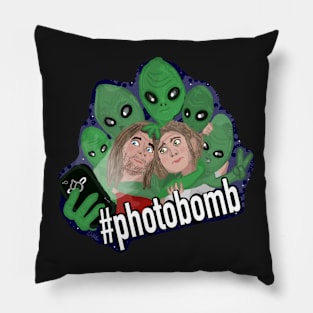 Alien Photobomb Pillow