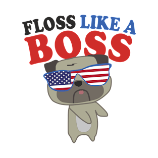 floss like a boss dog shirt T-Shirt