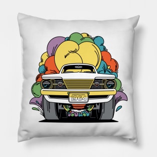 60th Anniversary - Barracuda (White - Front and Back) Pillow