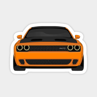 DODGE HELLCAT FRONT ORANGE Magnet