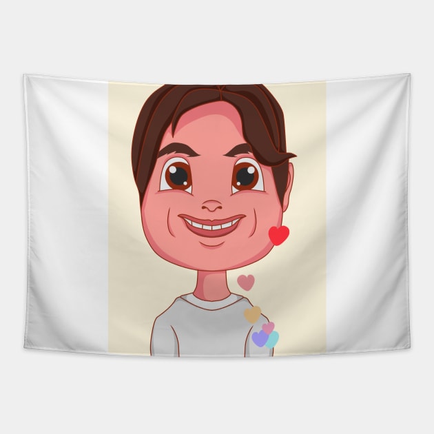 God Jihyo Funny Meme Cartoon Tapestry by Nashesa.pol