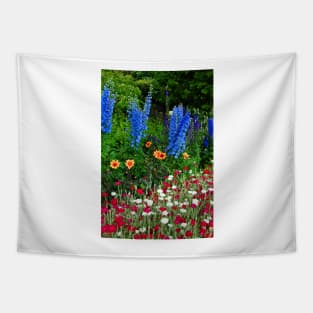 Blue Delphiniums Summer Flowers Tapestry