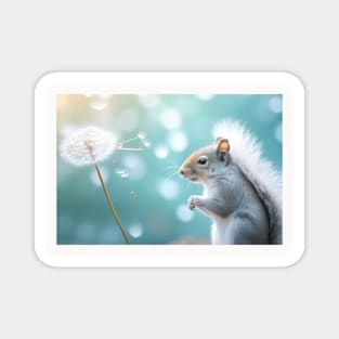 Squirrel Wild Animal Tranquil Peaceful Magnet