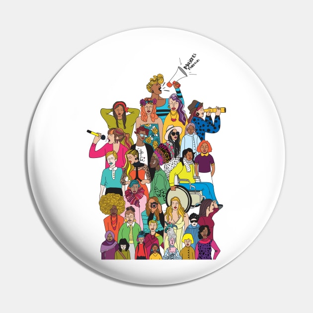 POWERFUL WOMEN COLOR Pin by BanannaEstudio