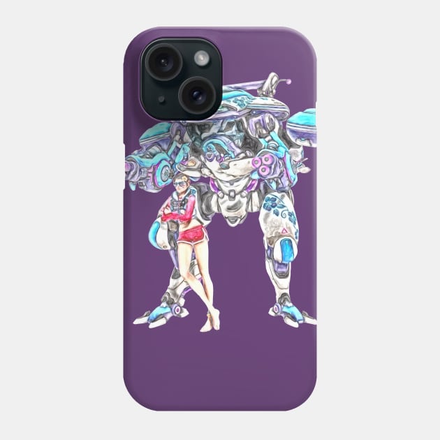 Overwatch D.Va Waveracer !!! Phone Case by Green_Shirts