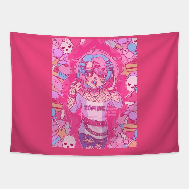 Candy Zombie Tapestry by KyuuChanDesu