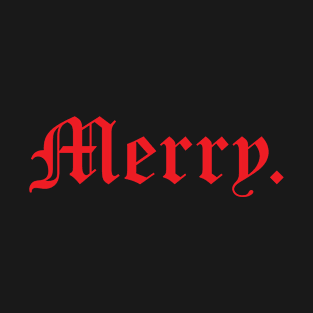 Merry Typography T-Shirt