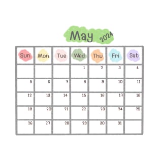 May 2024 Calendar T-Shirt