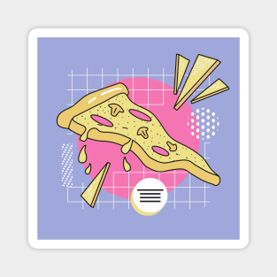 Retro Slice Of Pizza Magnet