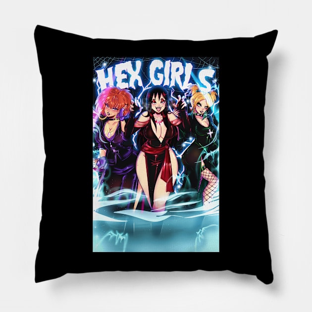 the hexgirls Pillow by invaderceles