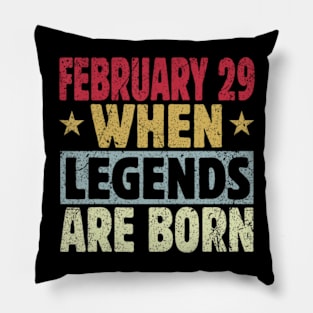 Leap Year 2024 February 29 Birthday Pillow