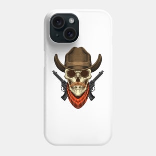 Cowboy Skull Head Phone Case