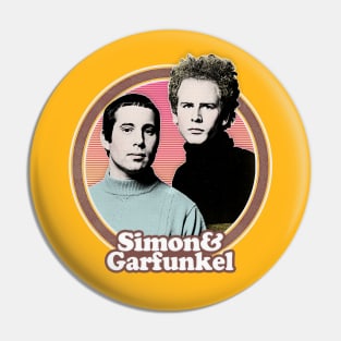 Simon & Garfunkel /// Original Retro Fan Art Design Pin