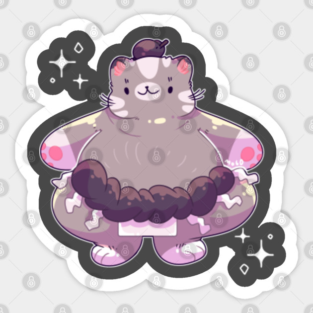 Sumo Cat Cat Sticker Teepublic