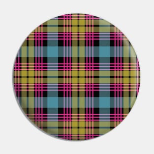 Pink, Blue and Yellow Scottish Tartan Style Design  Edit Pin