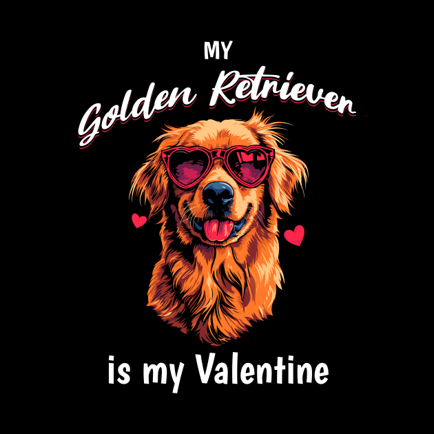 Golden Retriever Lover | Valentines Day by Indigo Lake