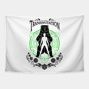 Transmutation - D&D Magic School Series: Black Text Tapestry