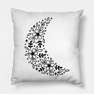 Floral Moon DEsign Pillow