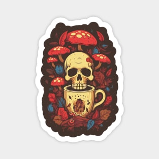 Skull Coffee Magnet