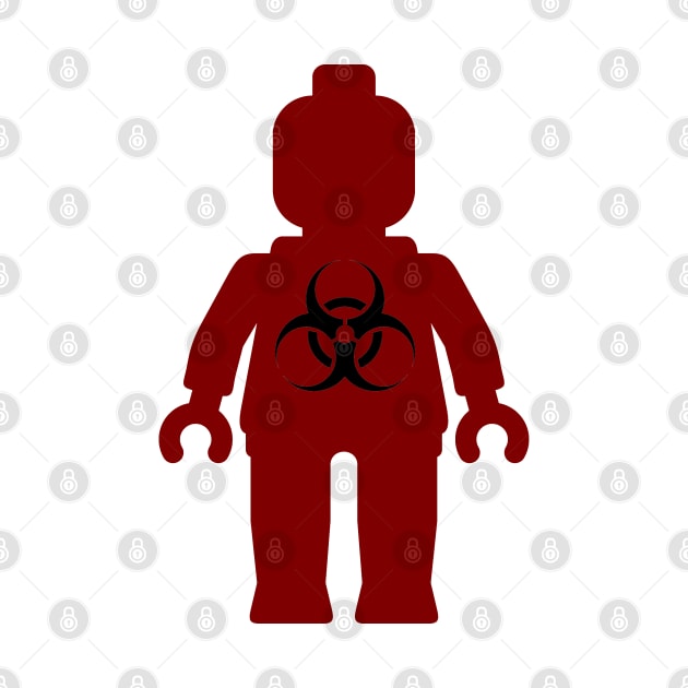 Minifig with Radioactive Symbol by ChilleeW