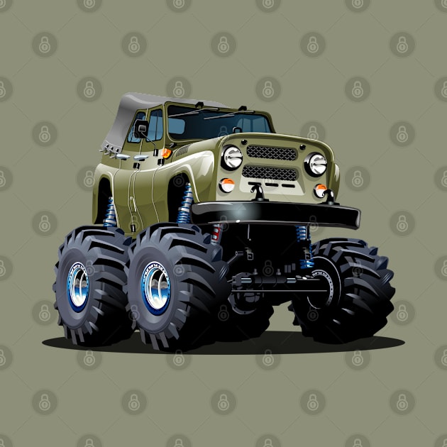 Cartoon Monster Truck by Mechanik